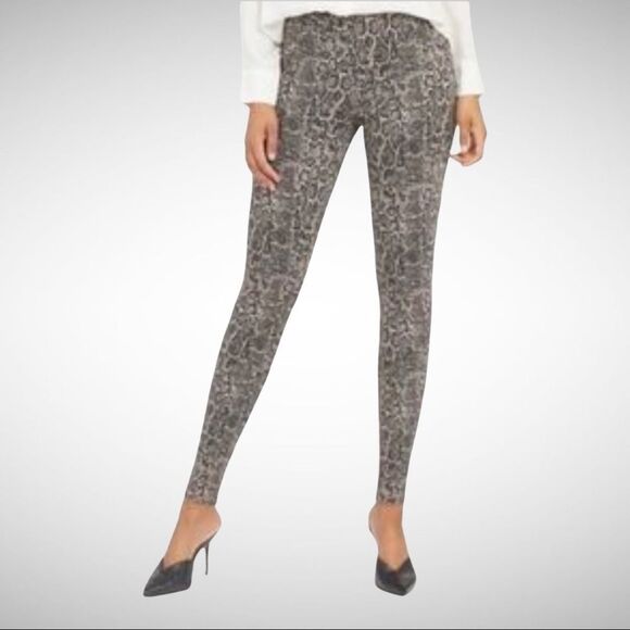 Spanx taupe snake print jean-ish leggings Size Medium New with Tags - Picture 1 of 8